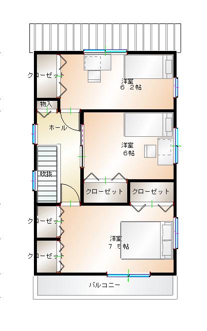 2階平面図