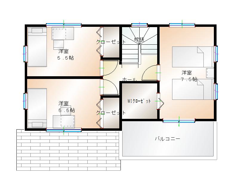 2階平面図