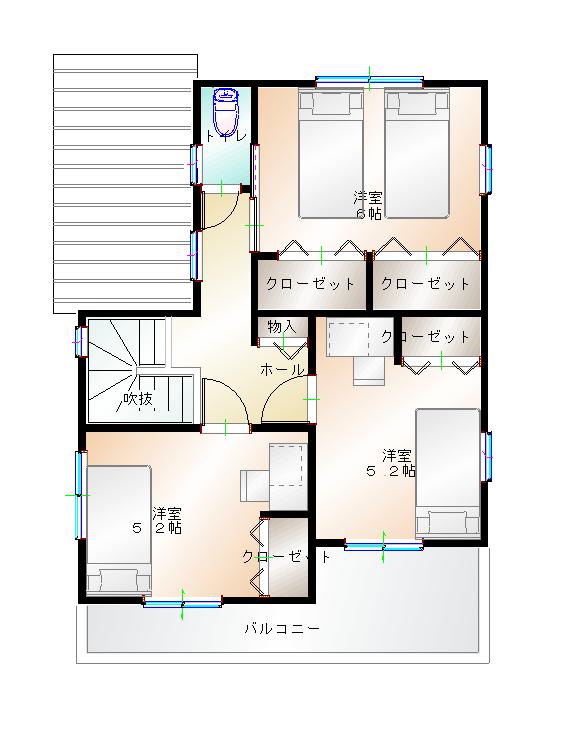 2階平面図