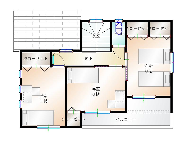 2階平面図