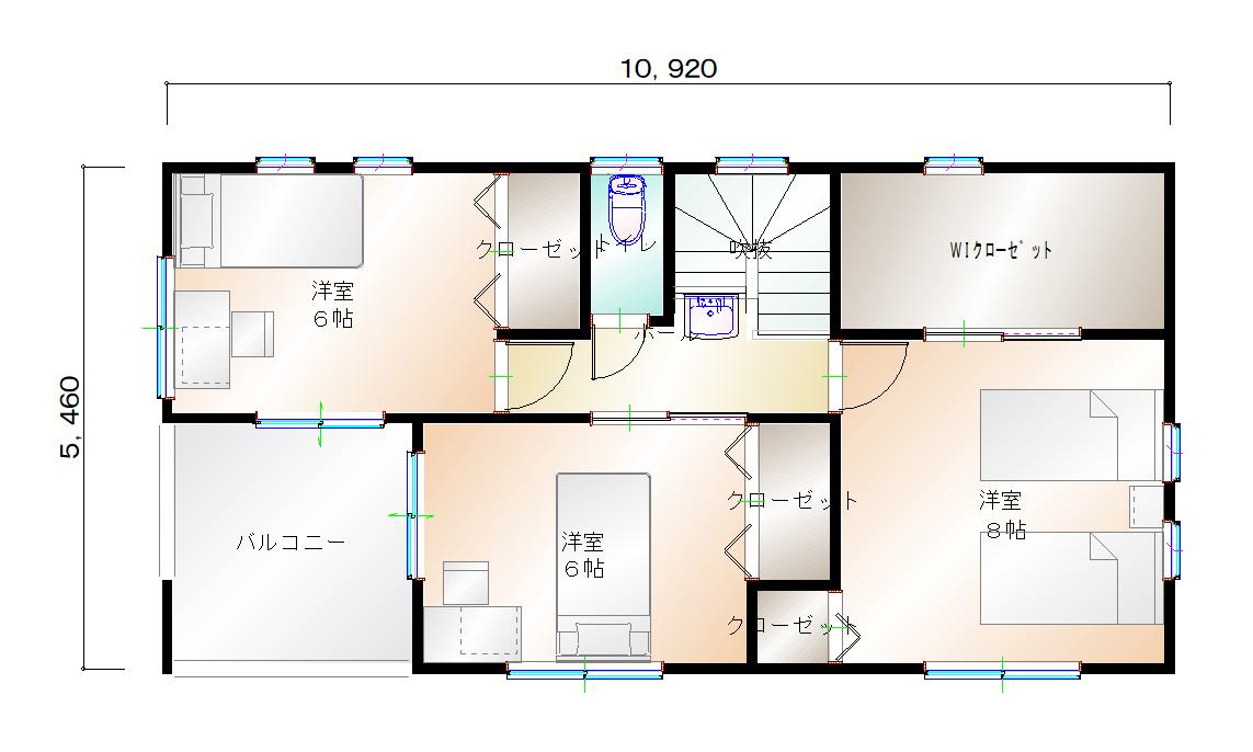 2階平面図