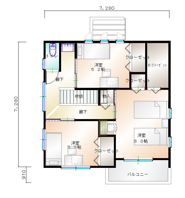 2階平面図