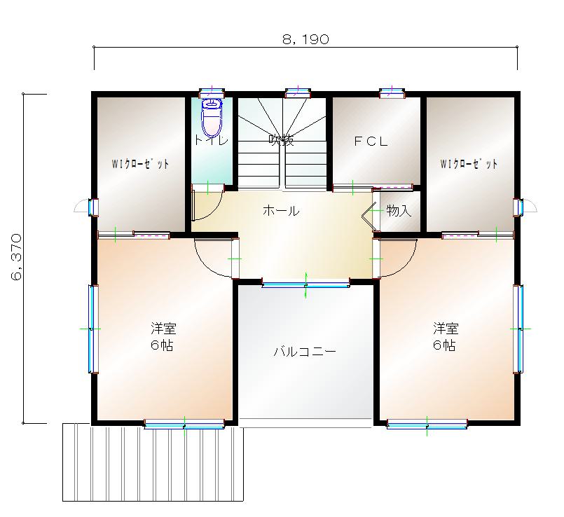 2階平面図