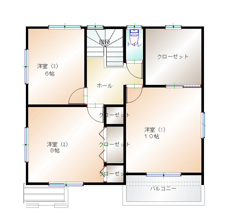 2階平面図