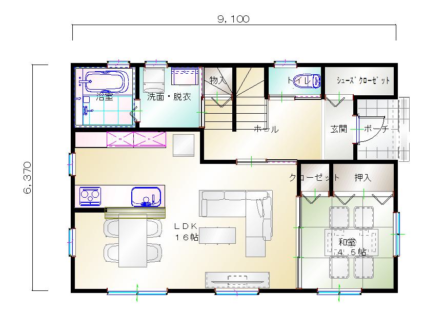 1階平面図