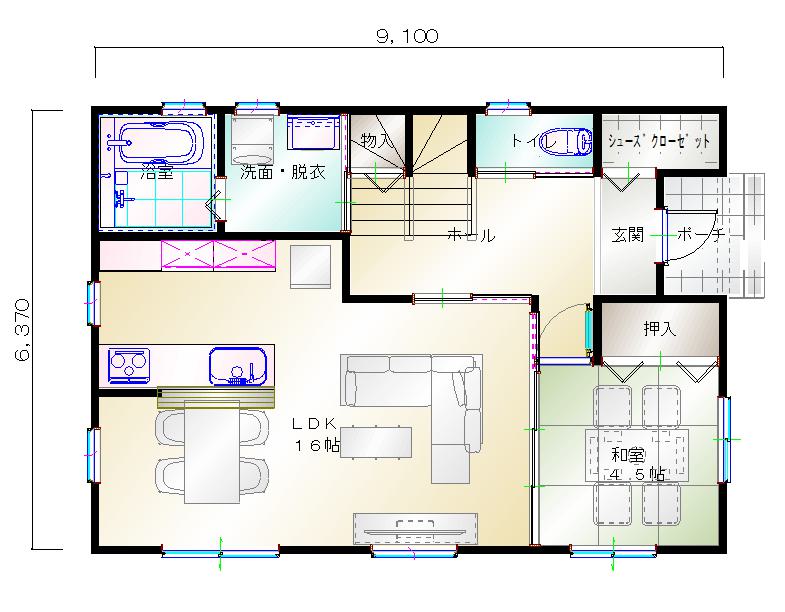 1階平面図