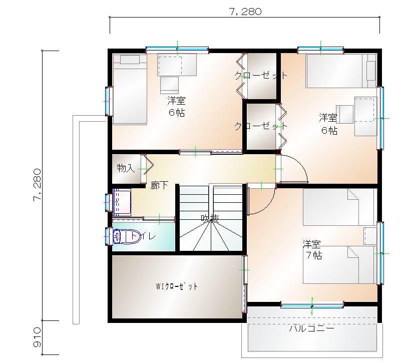 2階平面図