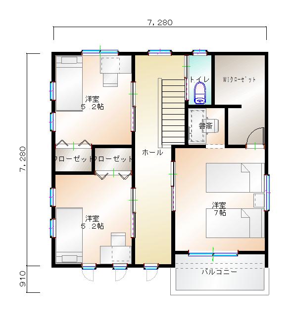 2階平面図