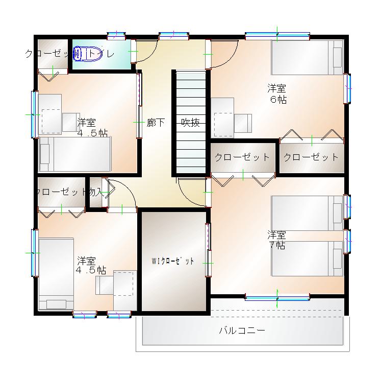 2階平面図