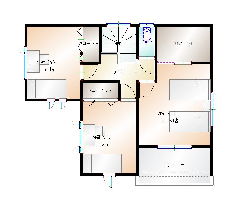 2階平面図