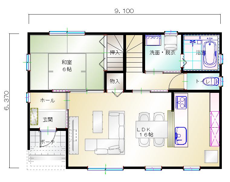 1階平面図