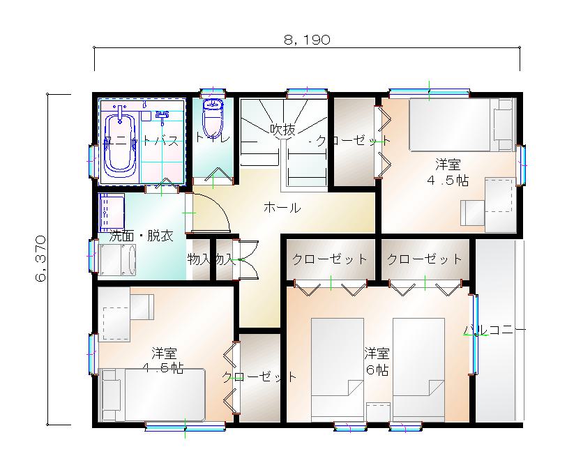 2階平面図