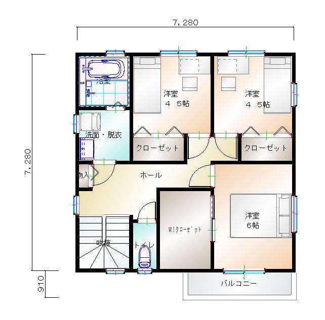 2階平面図