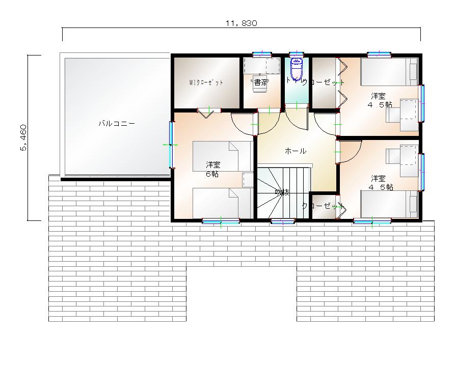 2階平面図