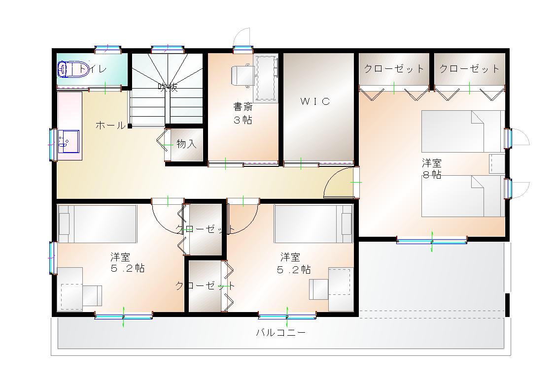 2階平面図