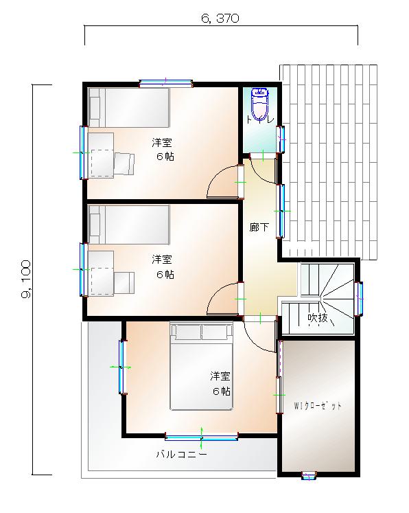2階平面図