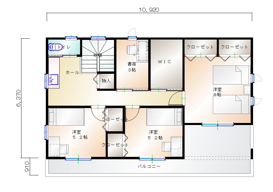 2階平面図