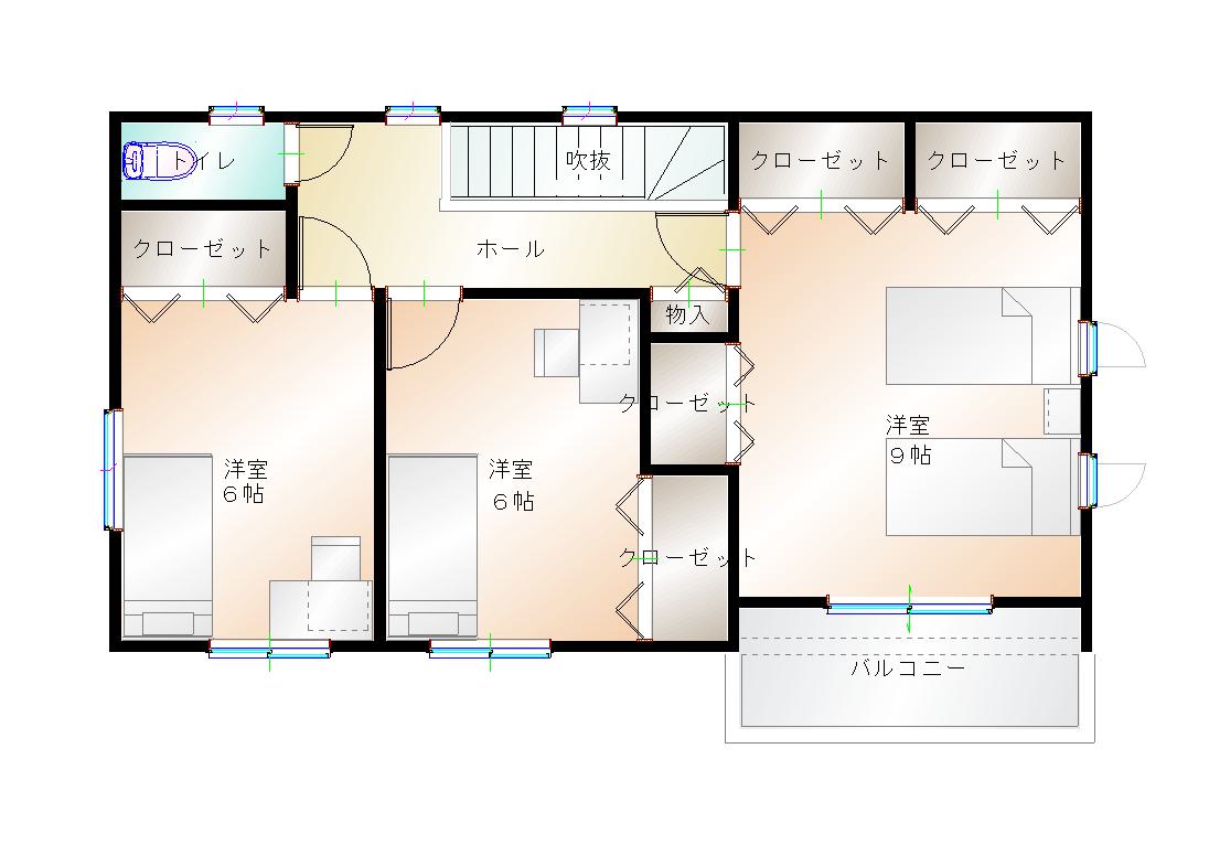 2階平面図