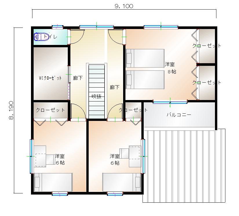 2階平面図
