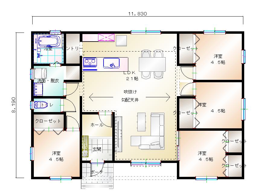 1階平面図