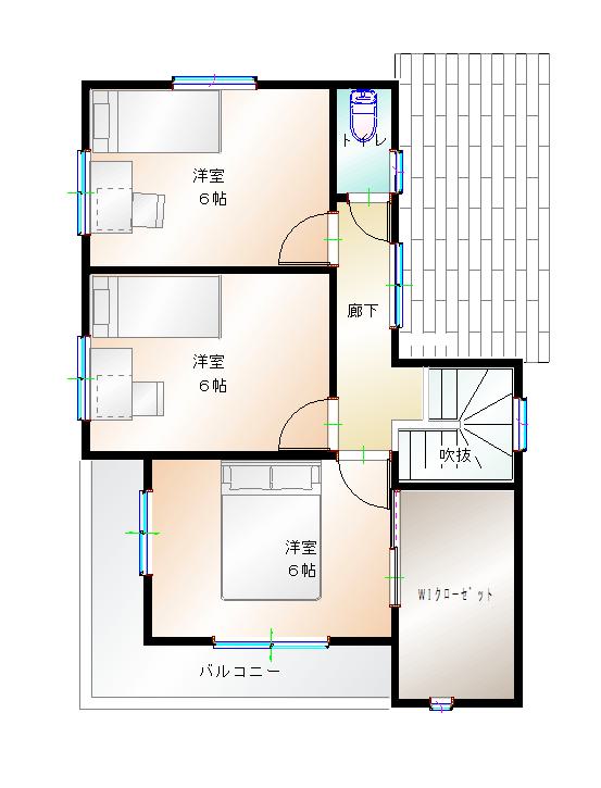 2階平面図