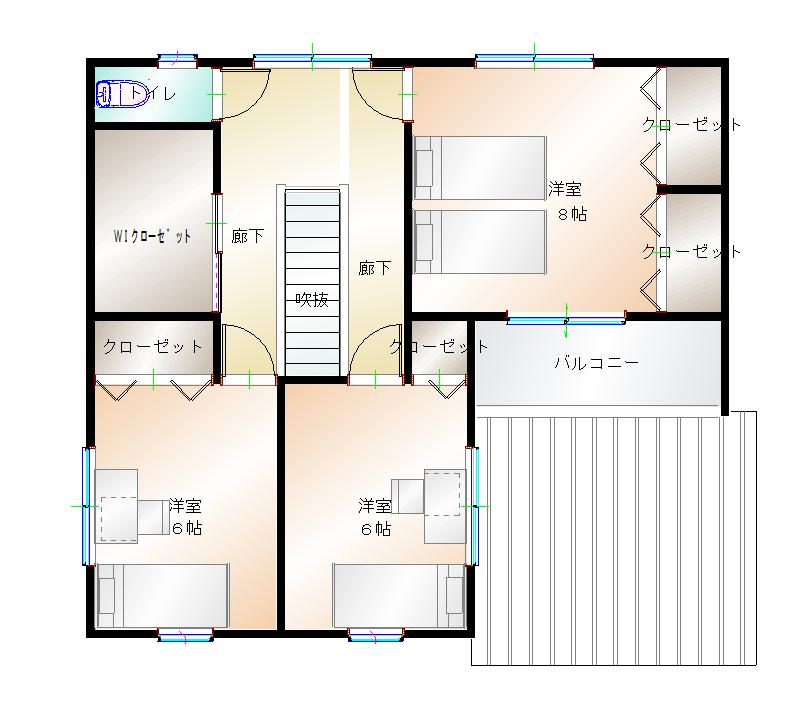 2階平面図