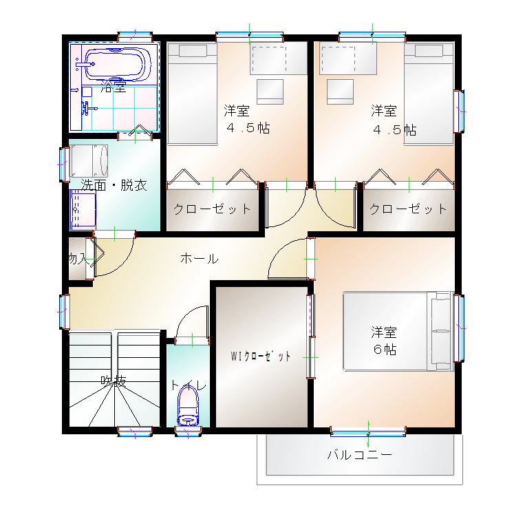 2階平面図