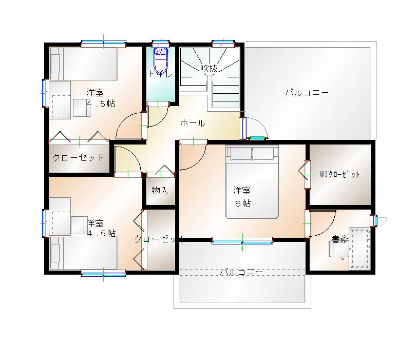 2階平面図