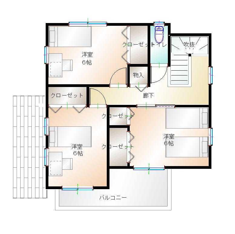 2階平面図