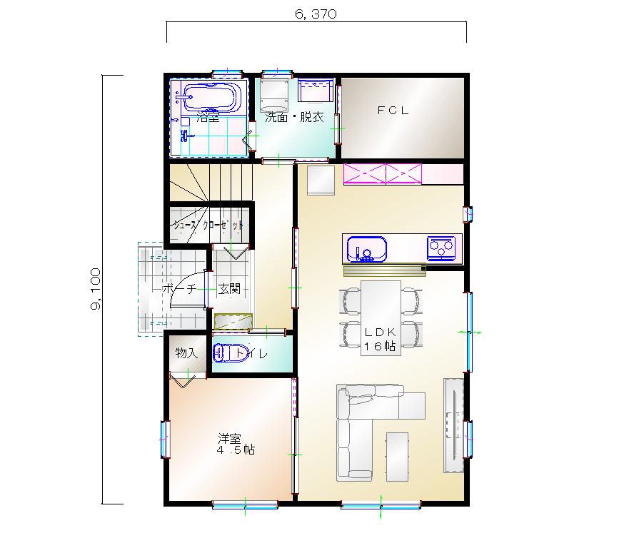 1階平面図