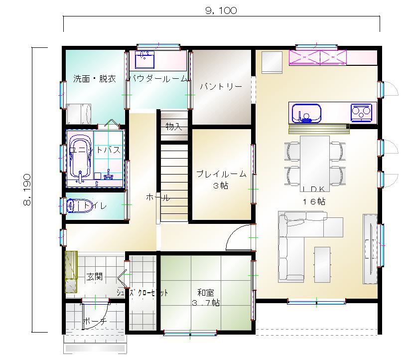 1階平面図