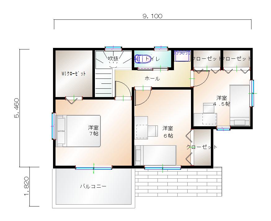 2階平面図