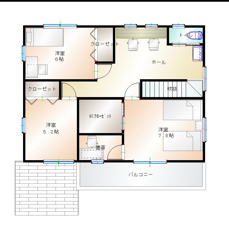 2階平面図