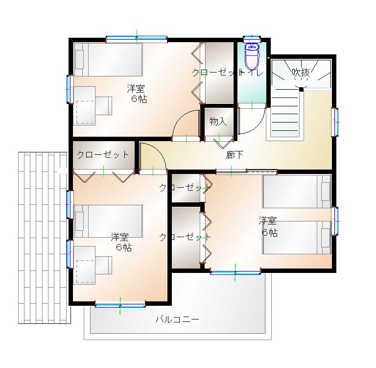 2階平面図