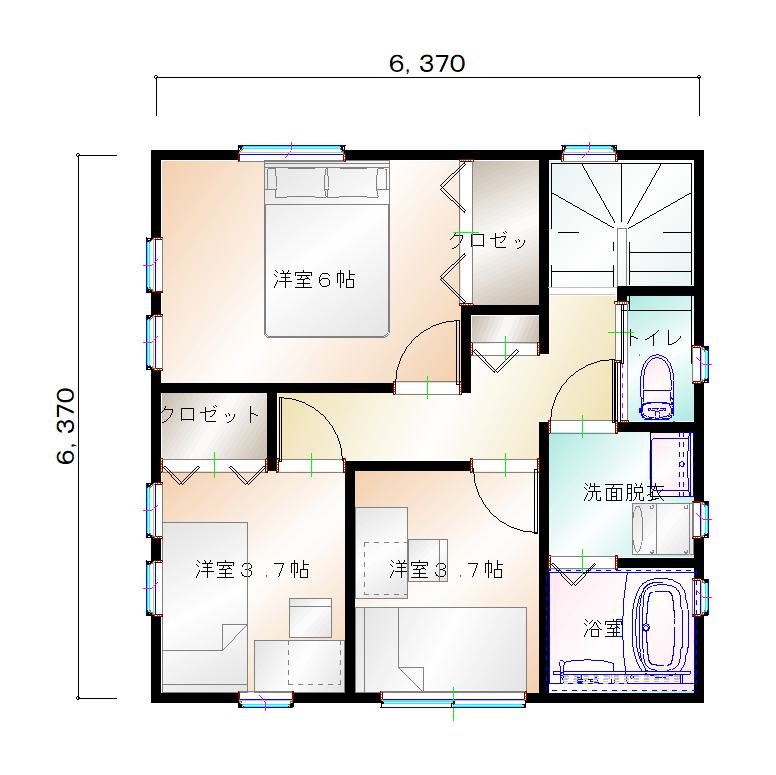 2階平面図