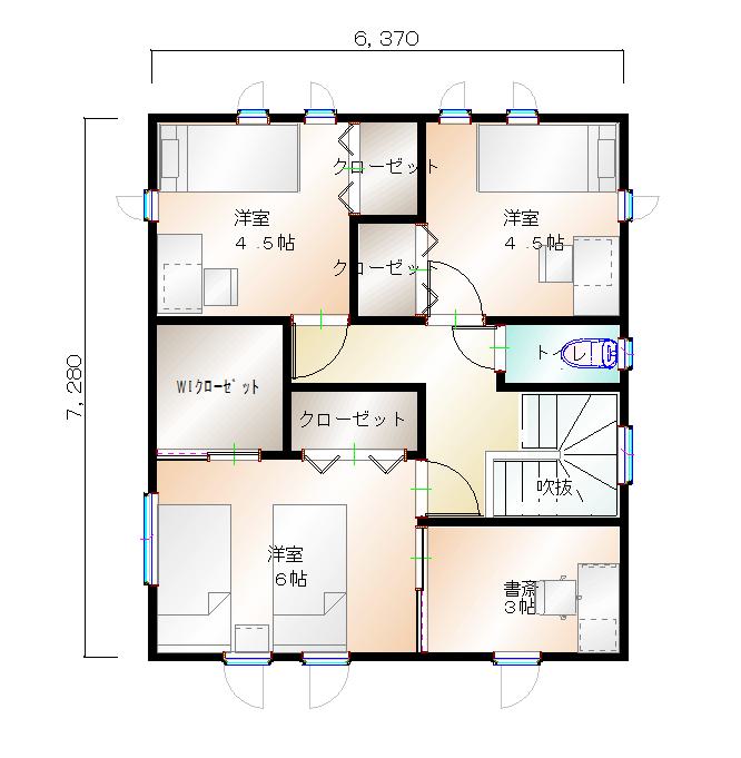 2階平面図