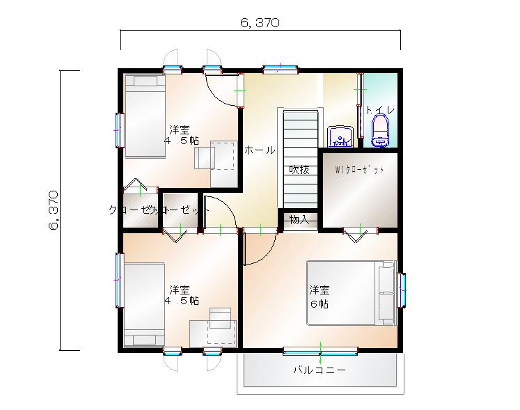 2階平面図