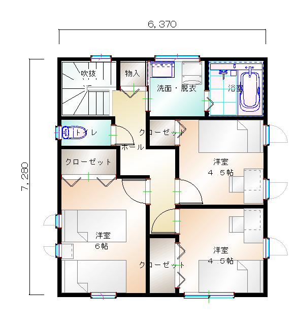 2階平面図