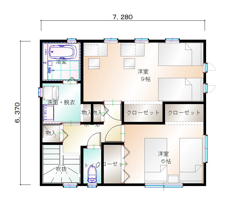 2階平面図
