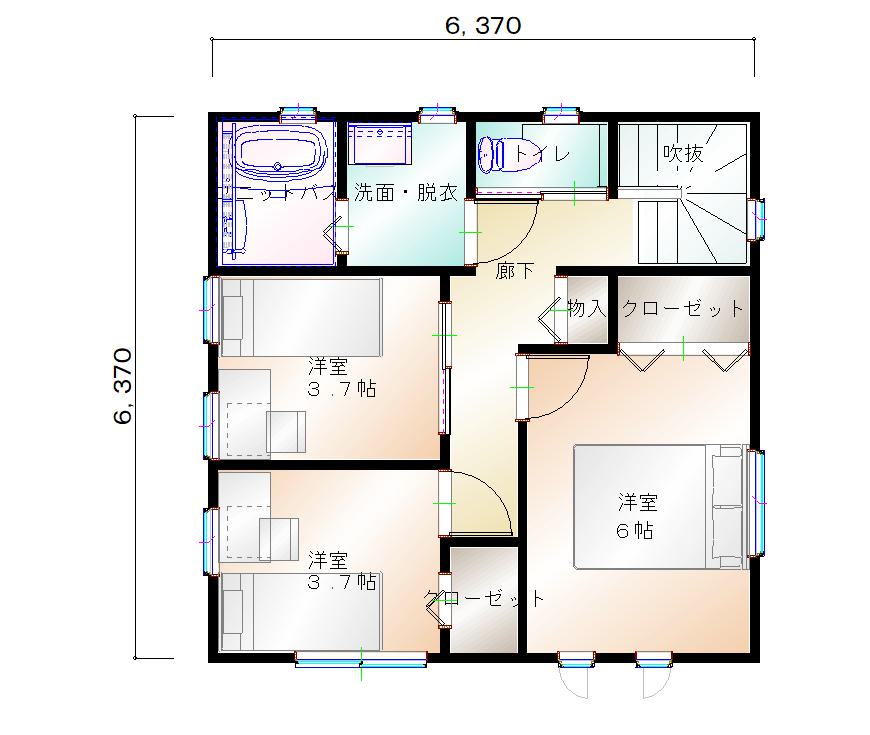 2階平面図