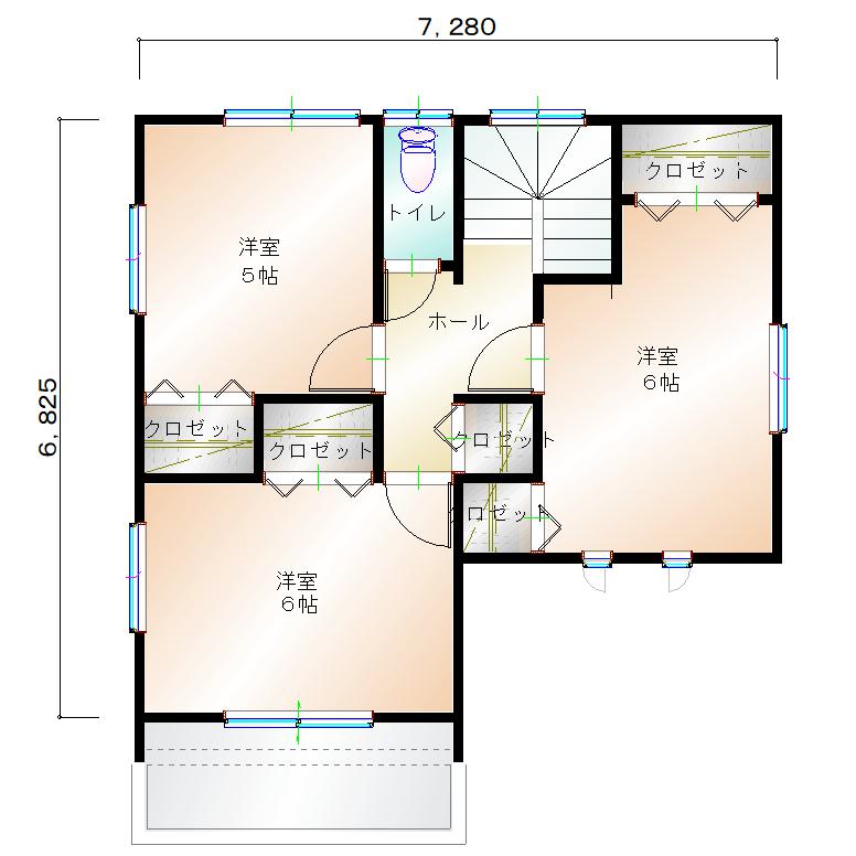 2階平面図