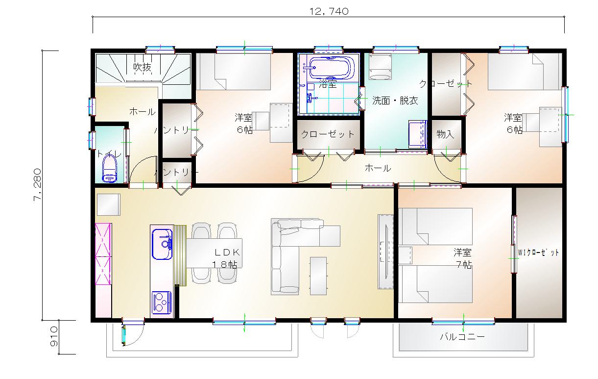 2階平面図