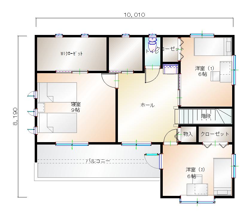 2階平面図