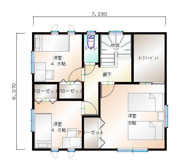 2階平面図