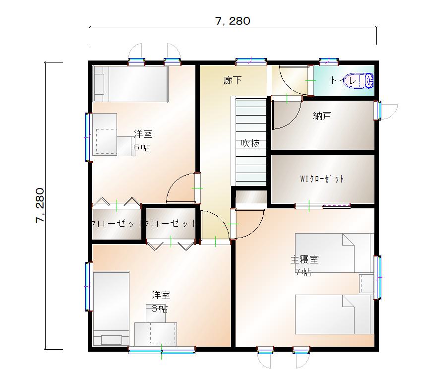 2階平面図