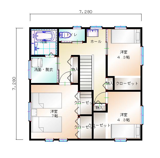 2階平面図