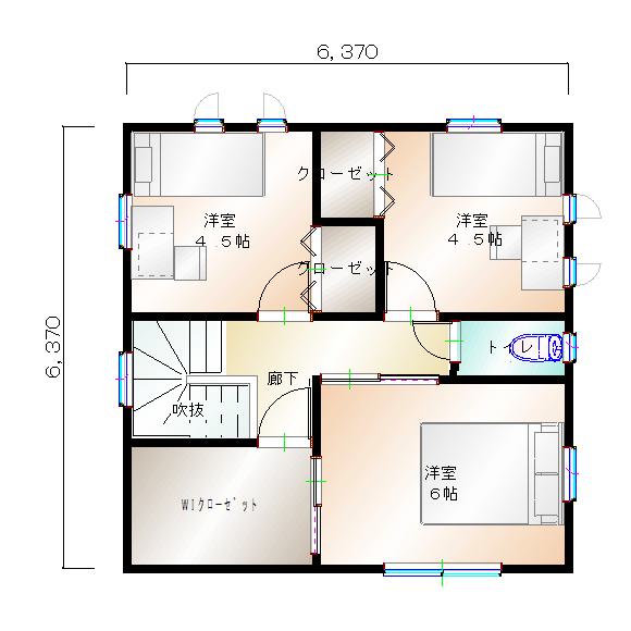 2階平面図