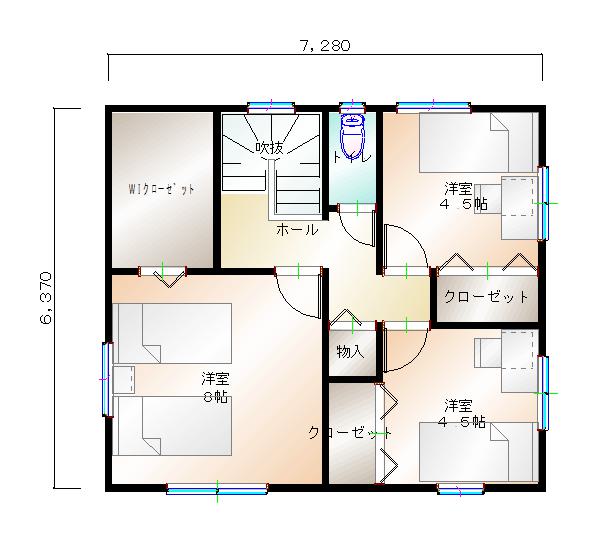 2階平面図