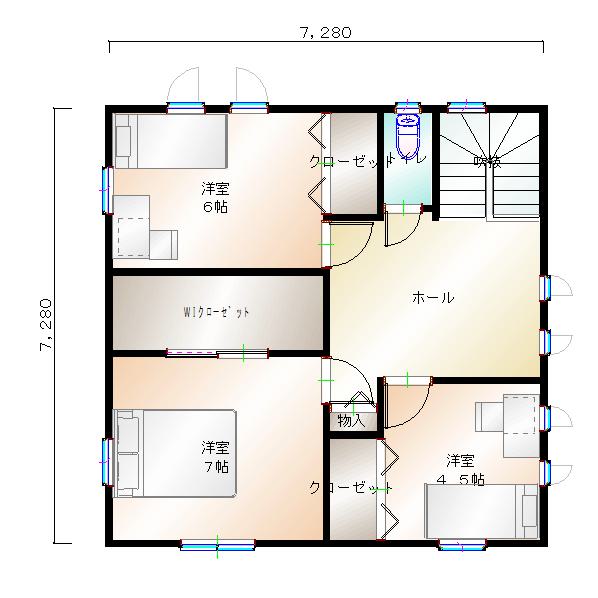 2階平面図