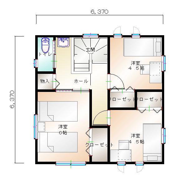 2階平面図